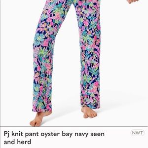 Pj knit pant oyster bay navy seen and herd